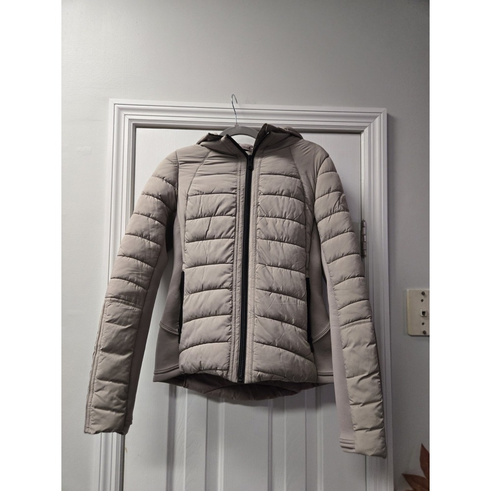 Bernardo Jacket Womens Small Performance Quilted Water Repellent Taupe